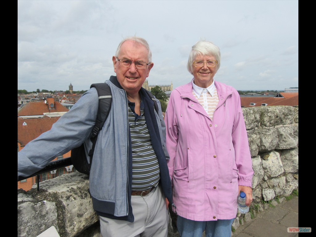 00a Colin and Margaret at Clifford's Tower, York